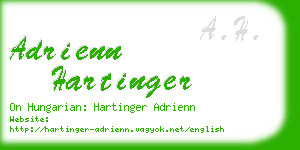 adrienn hartinger business card